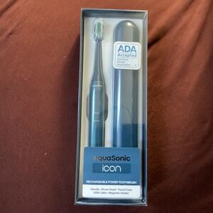 AquaSonic icon rechargeable power toothbrush Brand new/sealed